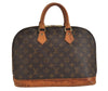 Authentic Louis Vuitton Monogram Alma Hand Bag Purse M51130 LV 4193J