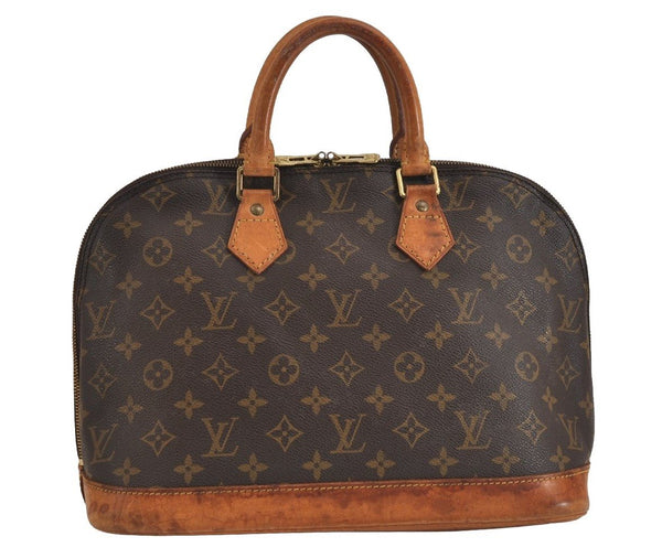 Authentic Louis Vuitton Monogram Alma Hand Bag Purse M51130 LV 4193J