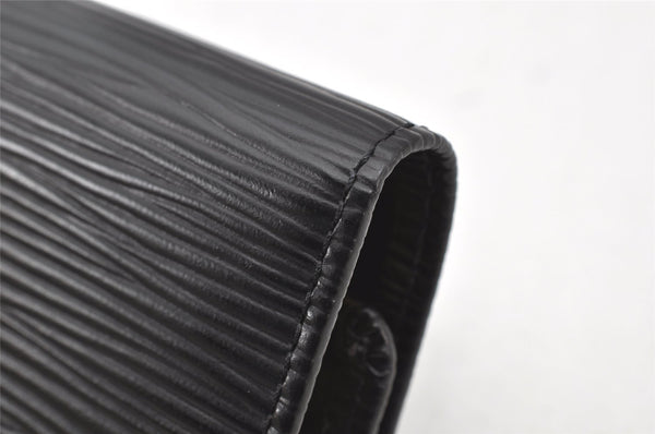 Authentic Louis Vuitton Epi Multicles 6 Key Case Black M63812 LV 4193K