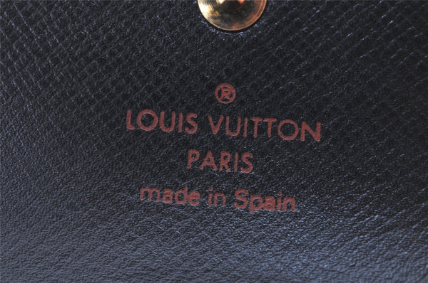 Authentic Louis Vuitton Epi Multicles 6 Key Case Black M63812 LV 4193K
