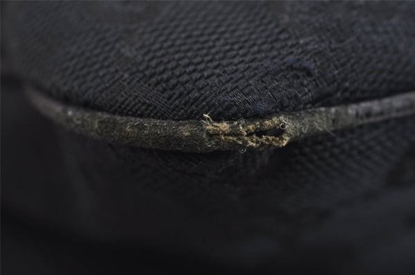 Authentic GUCCI Vintage Shoulder Hand Bag GG Canvas Leather 146243 Black 4194J