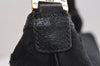 Authentic GUCCI Vintage Shoulder Hand Bag GG Canvas Leather 146243 Black 4194J