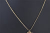 Authentic Christian Dior Gold Tone Chain Pendant Necklace CD 4194K