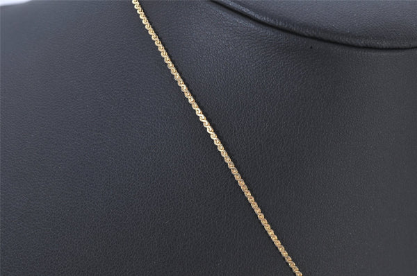 Authentic Christian Dior Gold Tone Chain Pendant Necklace CD 4194K