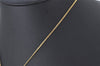 Authentic Christian Dior Gold Tone Chain Pendant Necklace CD 4194K