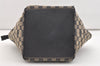 Authentic GUCCI Sherry Line Hand Bag GG Canvas Leather 131228 Navy Blue 4195J