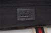 Authentic GUCCI Sherry Line Hand Bag GG Canvas Leather 131228 Navy Blue 4195J