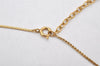 Authentic Christian Dior Gold Tone Chain Pendant Necklace CD 4195K