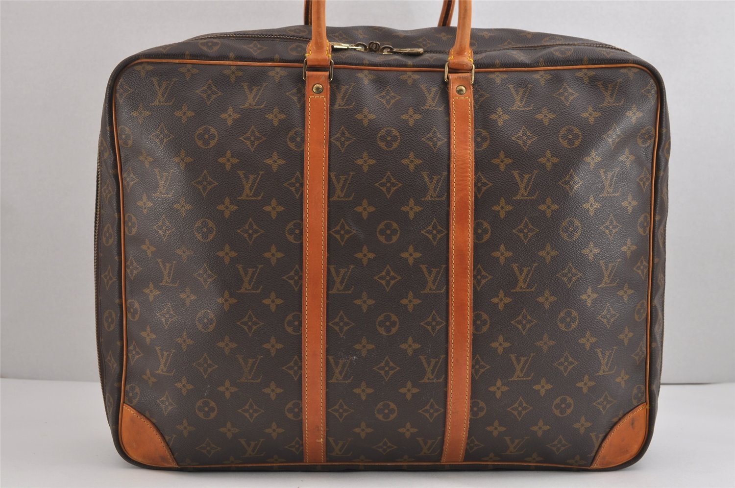 Authentic Louis Vuitton Monogram Sirius 50 Travel Boston Bag Old Model LV 4196J