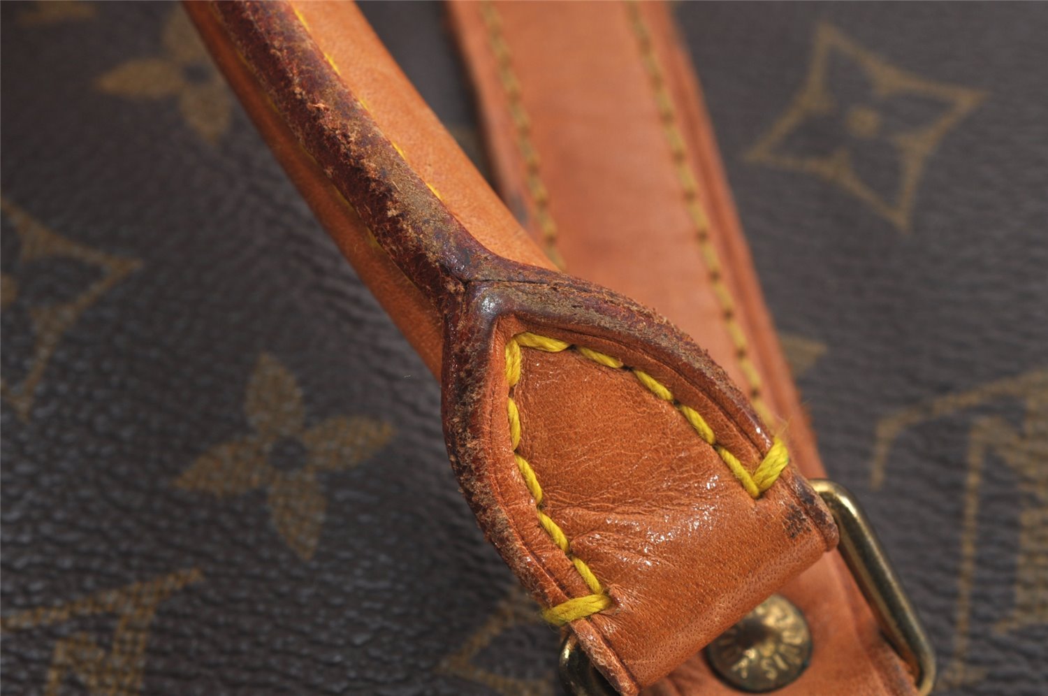 Authentic Louis Vuitton Monogram Sirius 50 Travel Boston Bag Old Model LV 4196J