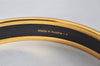 Authentic HERMES Email PM Bangle Horse Carriage Motif Gold Light Green 4198K