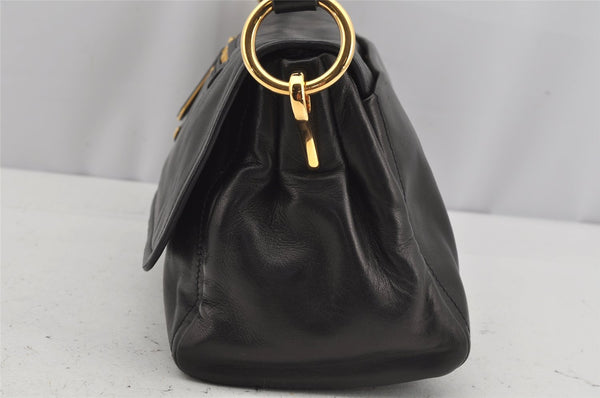 Authentic PRADA Leather Nappa Shoulder Hand Bag Purse BR4351 Black Junk 4199J