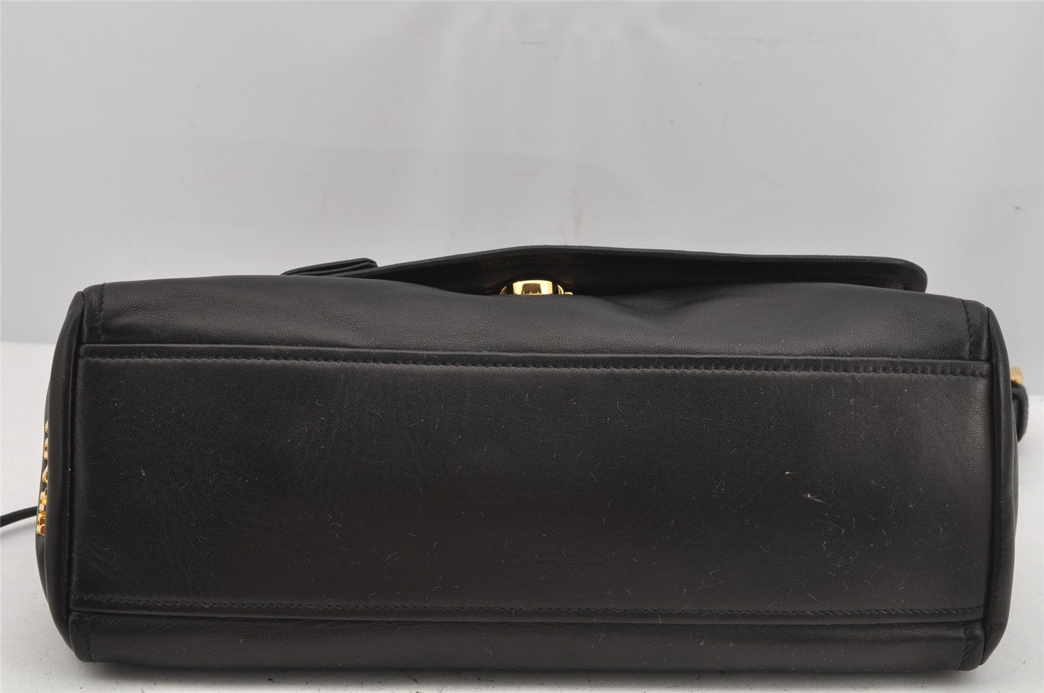 Authentic PRADA Leather Nappa Shoulder Hand Bag Purse BR4351 Black Junk 4199J