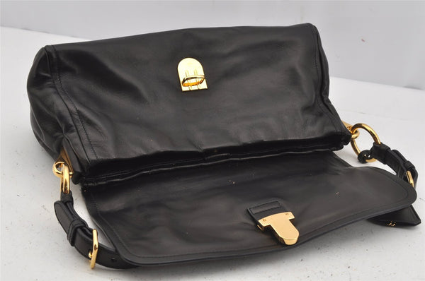 Authentic PRADA Leather Nappa Shoulder Hand Bag Purse BR4351 Black Junk 4199J