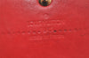 Authentic Louis Vuitton Vernis Portefeuille Sarah Wallet Red M91739 LV 4199K