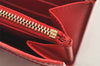 Authentic Louis Vuitton Vernis Portefeuille Sarah Wallet Red M91739 LV 4199K