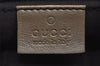 Authentic GUCCI GG Crystal Shoulder Cross Body Bag PVC Leather 181092 Gold 4201I