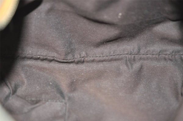 Authentic GUCCI GG Crystal Shoulder Cross Body Bag PVC Leather 181092 Gold 4201I