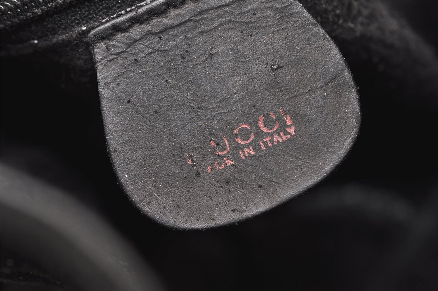 Authentic GUCCI Bamboo 2Way Shoulder Tote Bag Suede Leather Black Junk 4203I