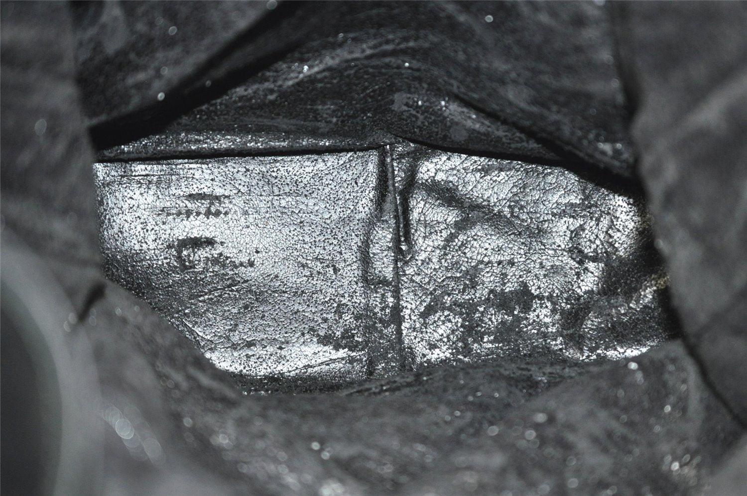 Authentic GUCCI Bamboo 2Way Shoulder Tote Bag Suede Leather Black Junk 4203I