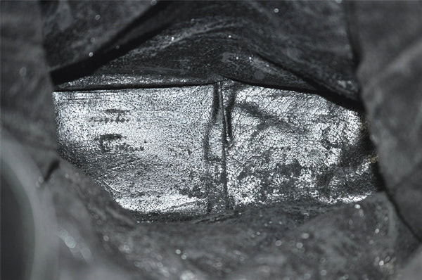 Authentic GUCCI Bamboo 2Way Shoulder Tote Bag Suede Leather Black Junk 4203I