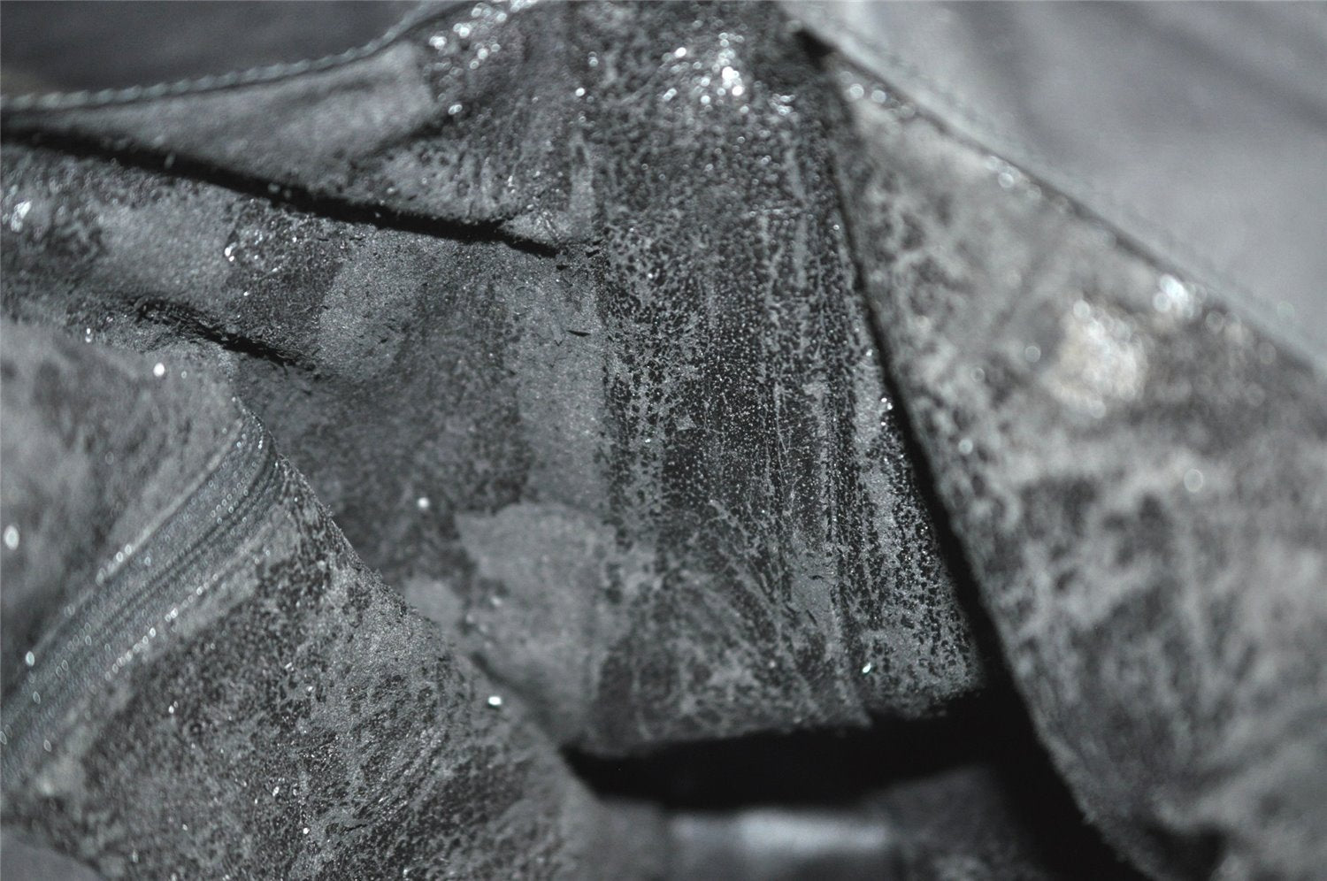 Authentic GUCCI Bamboo 2Way Shoulder Tote Bag Suede Leather Black Junk 4203I