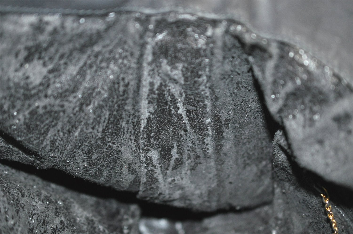 Authentic GUCCI Bamboo 2Way Shoulder Tote Bag Suede Leather Black Junk 4203I