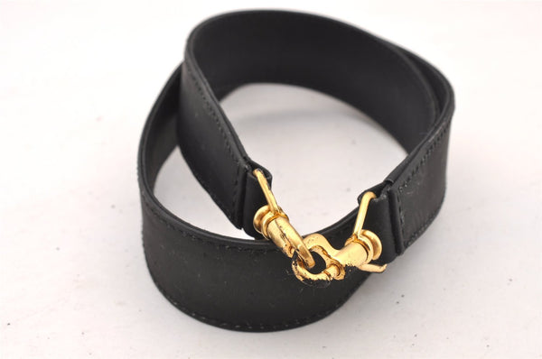 Authentic GUCCI Bamboo 2Way Shoulder Tote Bag Suede Leather Black Junk 4203I