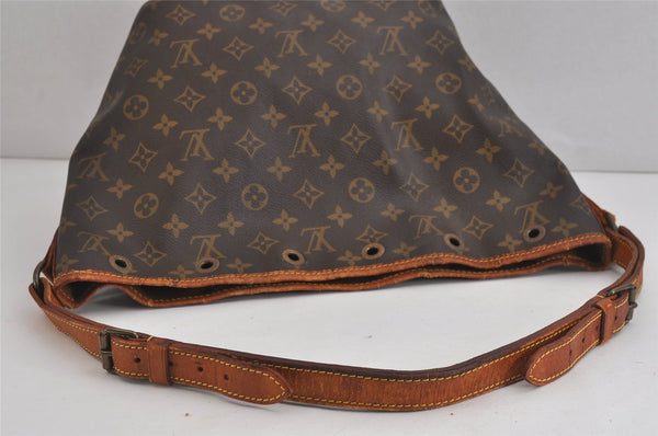 Authentic Louis Vuitton Monogram Petit Noe M42226 Shoulder Drawstring Bag 4203J