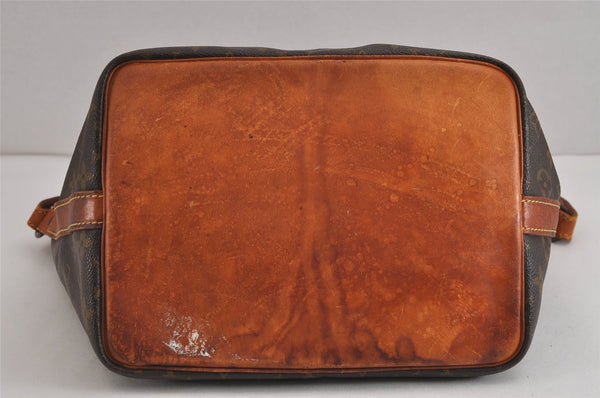 Authentic Louis Vuitton Monogram Petit Noe M42226 Shoulder Drawstring Bag 4203J