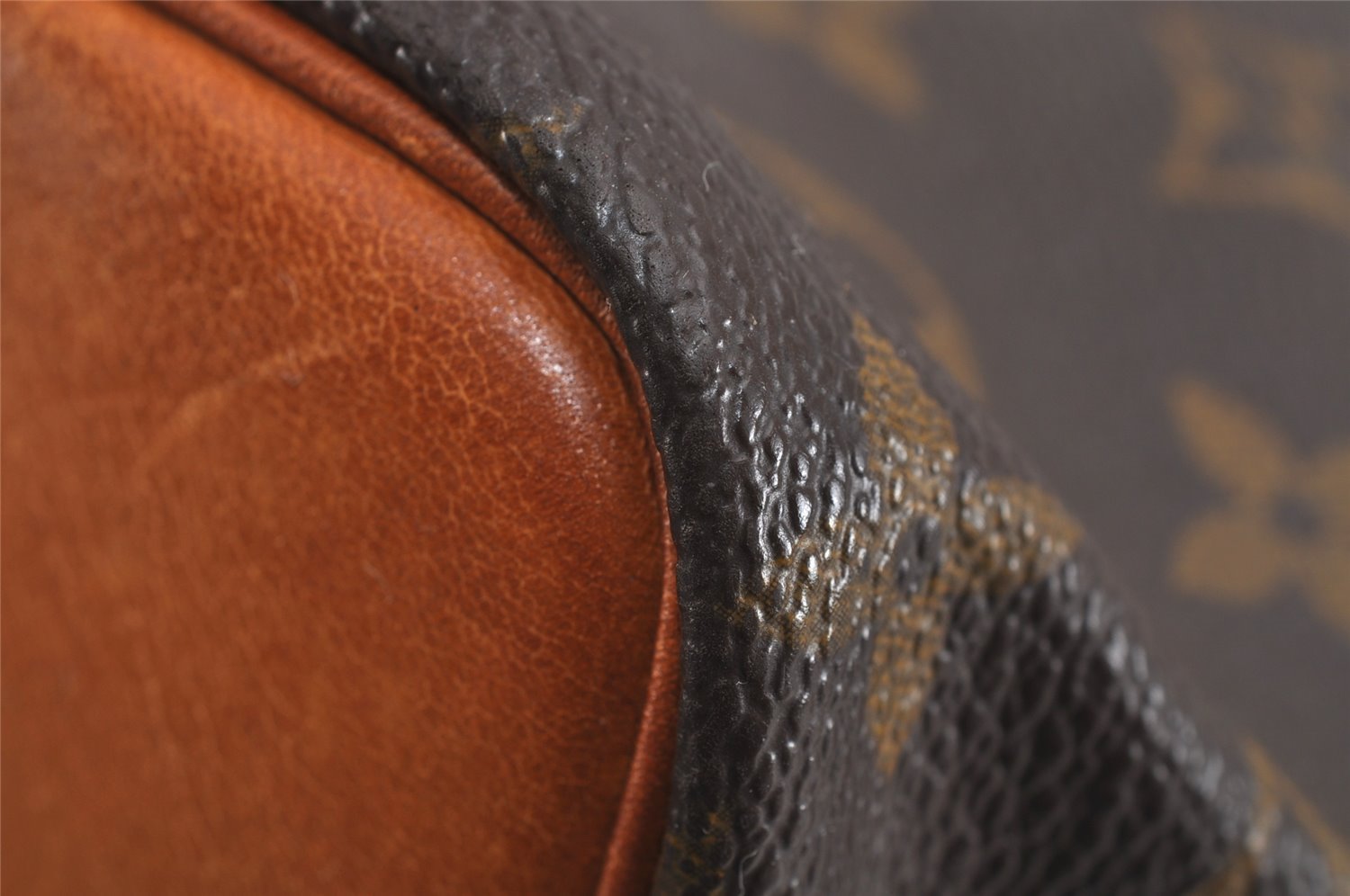 Authentic Louis Vuitton Monogram Petit Noe M42226 Shoulder Drawstring Bag 4203J