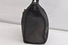 Authentic FENDI Vintage Nylon Leather Tote Hand Bag Purse Black 4203K