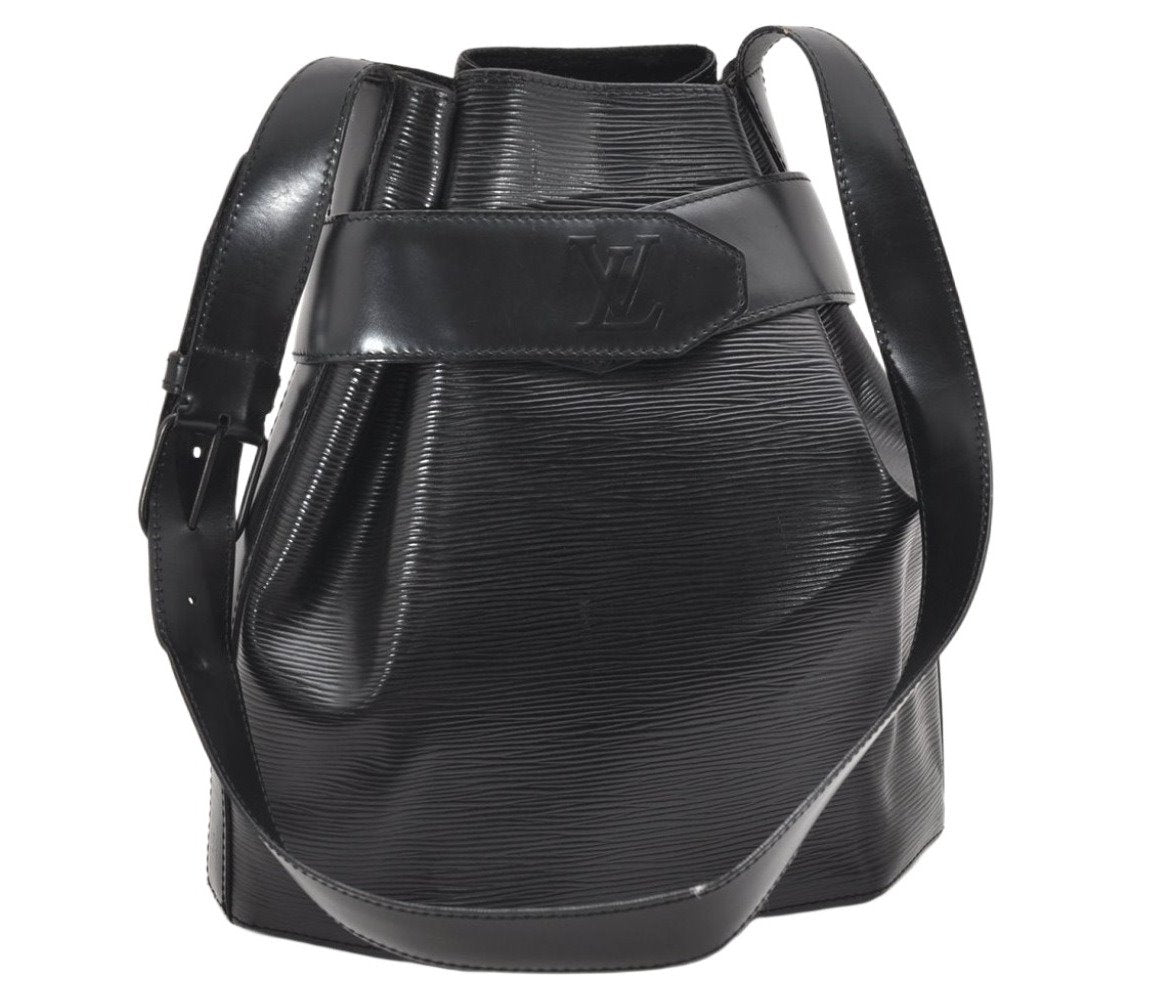 Auth Louis Vuitton Epi Sac De Paule PM Shoulder Cross Bag Black M80157 LV 4204K