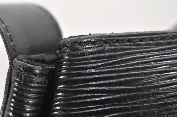 Auth Louis Vuitton Epi Sac De Paule PM Shoulder Cross Bag Black M80157 LV 4204K