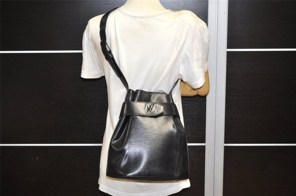 Auth Louis Vuitton Epi Sac De Paule PM Shoulder Cross Bag Black M80157 LV 4204K