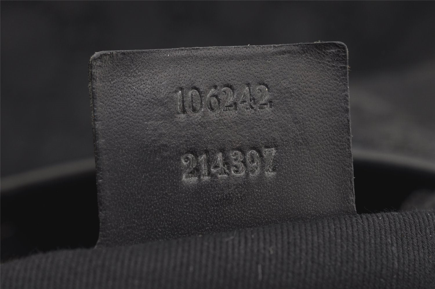 Authentic GUCCI Vintage Shoulder Tote Bag GG Canvas Leather 106242 Black 4205I