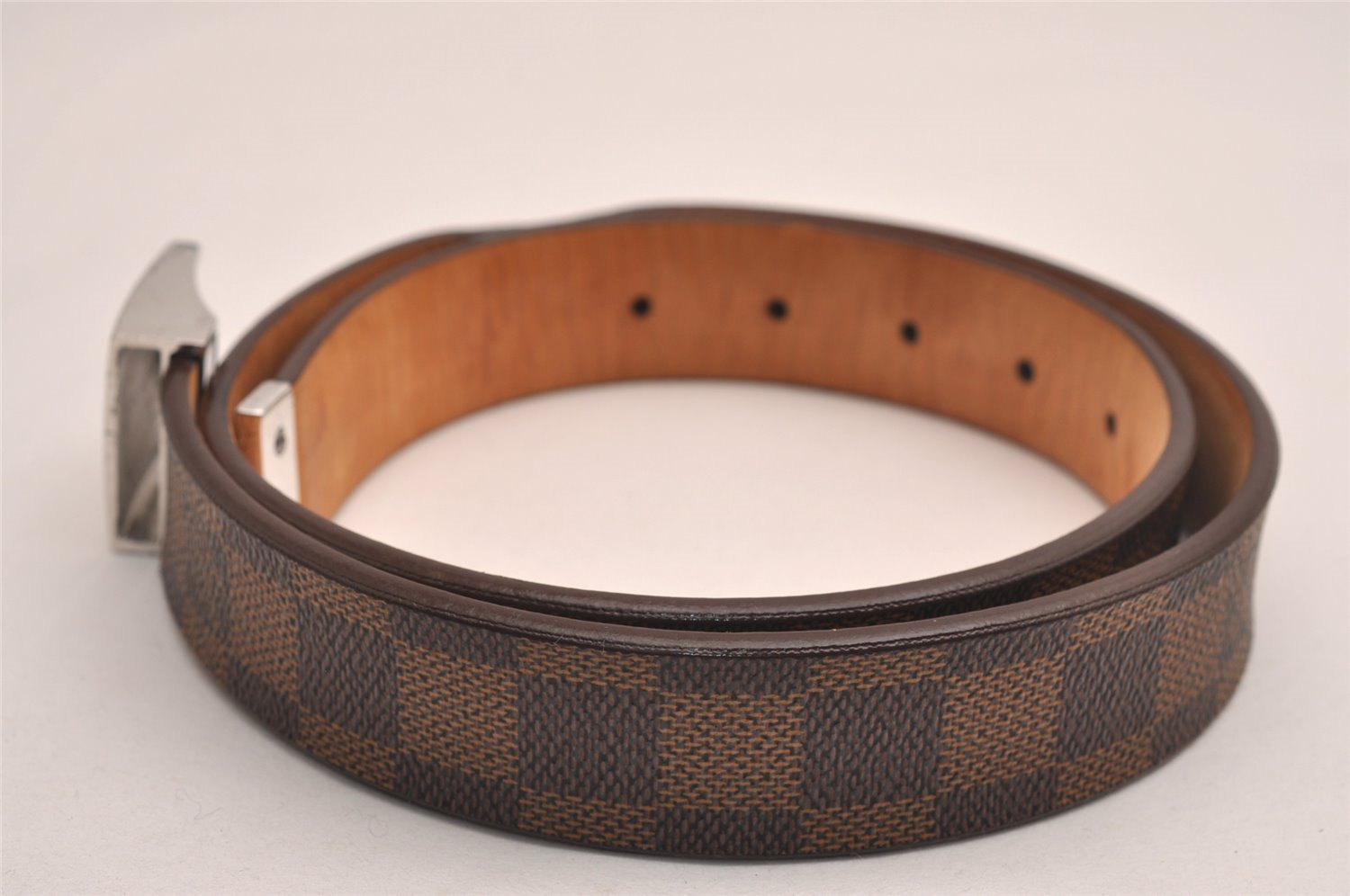 Authentic Louis Vuitton Damier Ceinture Carre Belt 80cm 31.5