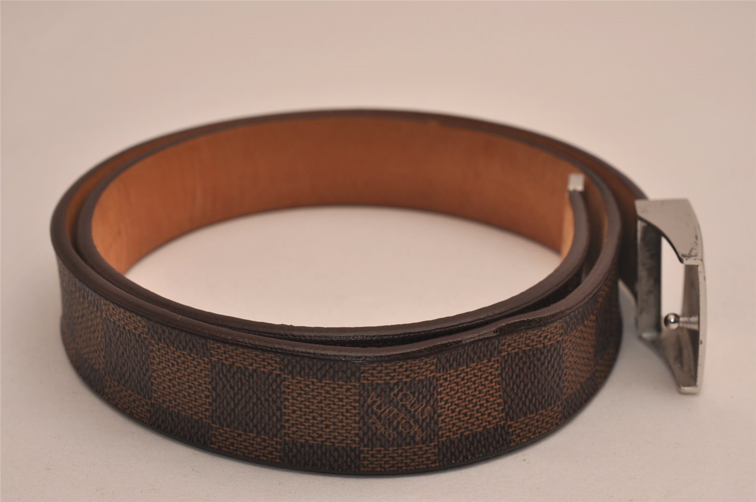 Authentic Louis Vuitton Damier Ceinture Carre Belt 80cm 31.5