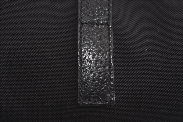 Authentic GUCCI Jackie Shoulder Hand Bag Purse Nylon Leather 0013306 Black 4206I