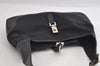Authentic GUCCI Jackie Shoulder Hand Bag Purse Nylon Leather 0013306 Black 4206I