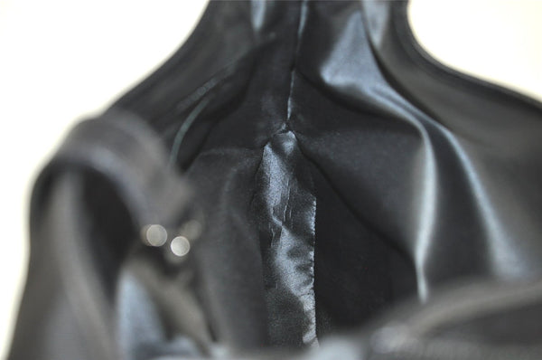 Authentic GUCCI Jackie Shoulder Hand Bag Purse Nylon Leather 0013306 Black 4206I