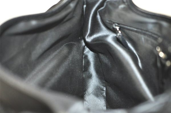 Authentic GUCCI Jackie Shoulder Hand Bag Purse Nylon Leather 0013306 Black 4206I