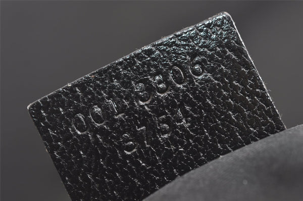 Authentic GUCCI Jackie Shoulder Hand Bag Purse Nylon Leather 0013306 Black 4206I