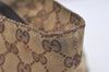 Authentic GUCCI Web Sherry Line Tote Hand Bag GG Canvas Leather Brown 4206J