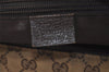Authentic GUCCI Web Sherry Line Tote Hand Bag GG Canvas Leather Brown 4206J