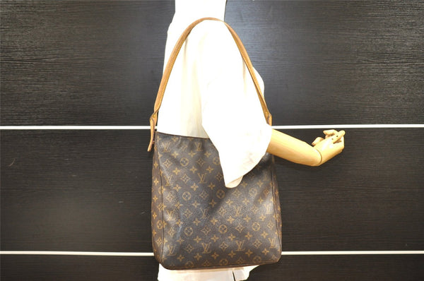 Authentic Louis Vuitton Monogram Looping GM Shoulder Bag M51145 LV 4208I