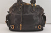 Authentic Chloe Vintage Paddington Leather Shoulder Hand Bag Brown 4208J