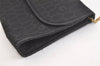 Authentic Christian Dior Honeycomb Shoulder Bag Chain Canvas Leather Black 4209K