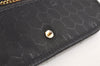 Authentic Christian Dior Honeycomb Shoulder Bag Chain Canvas Leather Black 4209K