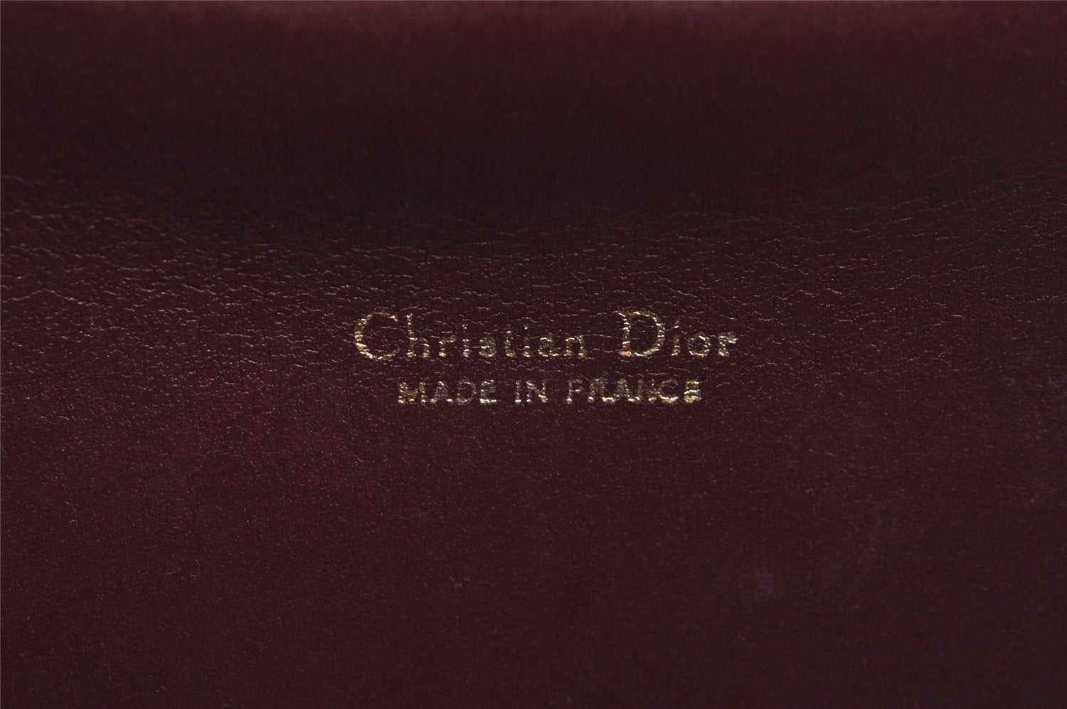 Authentic Christian Dior Trotter Clutch Bag Canvas Leather Bordeaux Box 4210I